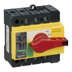 Рубильник Schneider Electric Interpact INS 63А 3P, фронтальное исполнение (ШНАЙДЕР) Рубильник Schneider Electric Interpact INS 63А 3P, фронтальное исполнение (ШНАЙДЕР)