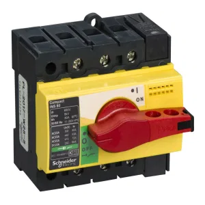 Рубильник Schneider Electric Interpact INS 80А 3P, фронтальное исполнение (ШНАЙДЕР) Рубильник Schneider Electric Interpact INS 80А 3P, фронтальное исполнение (ШНАЙДЕР)