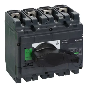 Рубильник Schneider Electric Interpact INS 250А 4P, фронтальное исполнение (ШНАЙДЕР) Рубильник Schneider Electric Interpact INS 250А 4P, фронтальное исполнение (ШНАЙДЕР)