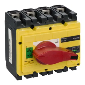Рубильник Schneider Electric Interpact INS 250А 4P, фронтальное исполнение (ШНАЙДЕР) Рубильник Schneider Electric Interpact INS 250А 4P, фронтальное исполнение (ШНАЙДЕР)