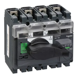 Рубильник Schneider Electric Interpact INV 100А 4P, фронтальное исполнение (ШНАЙДЕР) Рубильник Schneider Electric Interpact INV 100А 4P, фронтальное исполнение (ШНАЙДЕР)