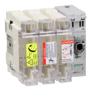 Рубильник с предохранителем Schneider Electric TeSys GS 63А 3P, 00C (ШНАЙДЕР) Рубильник с предохранителем Schneider Electric TeSys GS 63А 3P, 00C (ШНАЙДЕР)