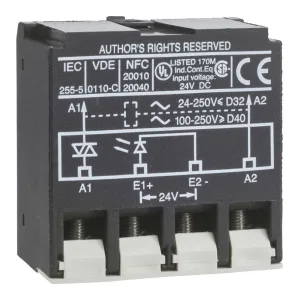 ИНТЕРФЕЙСНЫЙ ТВЕРДОТЕЛЬНЫЙ МОДУЛЬ 24…250V (ШНАЙДЕР) ИНТЕРФЕЙСНЫЙ ТВЕРДОТЕЛЬНЫЙ МОДУЛЬ 24…250V (ШНАЙДЕР)
