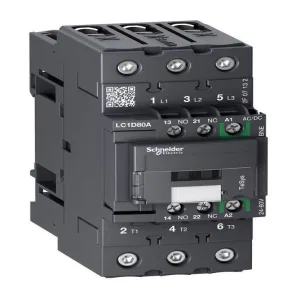 Контактор Schneider Electric TeSys D 3P 80А 24.60В AC//DC 37кВт, LC1D80ABNE (ШНАЙДЕР) Контактор Schneider Electric TeSys D 3P 80А 24.60В AC//DC 37кВт, LC1D80ABNE (ШНАЙДЕР)