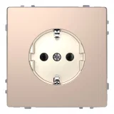 Розетка Schneider Electric MERTEN D-LIFE, скрытый монтаж, с заземлением, шампань