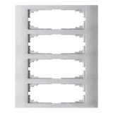 Schneider Electric Merten M-Pure MTN4040-3660 рамка 4 поста, алюминий