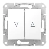 Schneider Electric Sedna SDN1300121 Выключатель для жалюзи, 2 клавиши, белый
