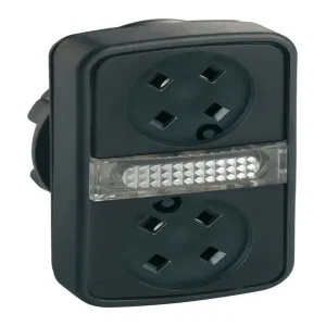 ГОЛОВКА КНОПКИ ДВОЙНАЯ БЕЗ ВСТАВОК + LED ZB5AW7A9 (ШНАЙДЕР) ГОЛОВКА КНОПКИ ДВОЙНАЯ БЕЗ ВСТАВОК + LED ZB5AW7A9 (ШНАЙДЕР)