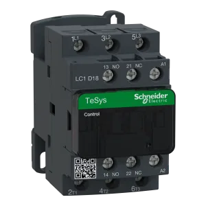 Контактор Schneider Electric TeSys LC1D18B7 (LC1D18B7) — 3P 18 А, 24 В AC (ШНАЙДЕР) Контактор Schneider Electric TeSys LC1D18B7 (LC1D18B7) — 3P 18 А, 24 В AC (ШНАЙДЕР)