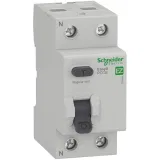 Schneider Electric Easy9 EZ9R34225 устройство защитного отключения (УЗО), 2 полюса, 25 А, 30 мА, тип AC, электронное, 2 DIN-модуля